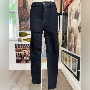 Height waisted black jeans‎ NWOT Zara 8